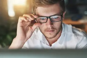 Focused person